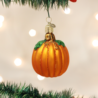 Tree Ornament Blown Glass Pumpkin Ornament