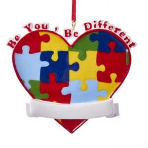 Autism Puzzle Awareness Ornament