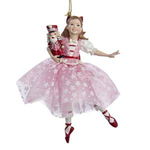 Dancing Clara Ballerina Nutcracker Ornament