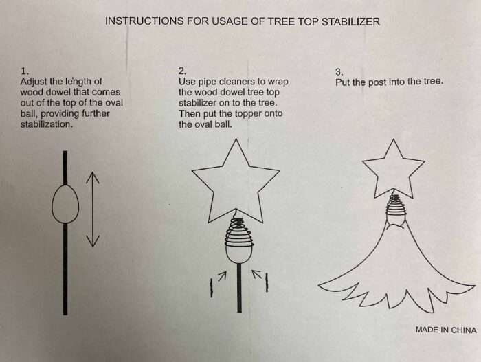 Tree top stabilizer instructions