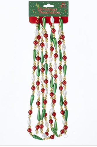 Beaded Garland Round and Water Drop