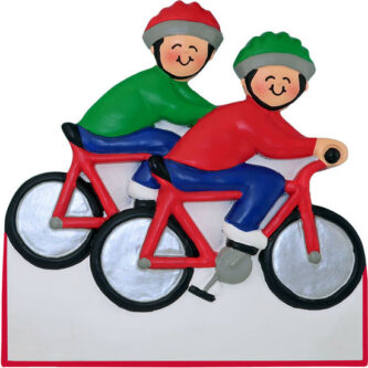 Families Cycling Ornament Personalize