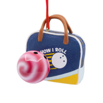 Bowling Ball and Bag Ornament