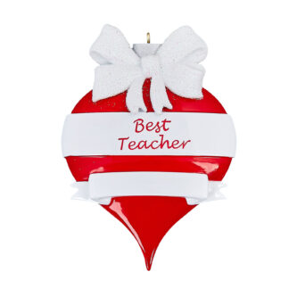 Best Teacher Personalized Ornament Ornament Shaped