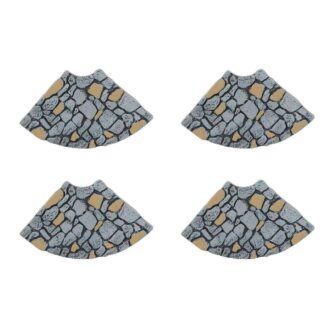 Dept. 56 Village Accessory Limestone Road Curved pieces set of four