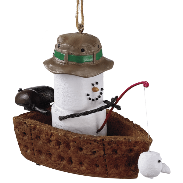 Details about   SMORES ICE FISHING ORNAMENT Fisherman Christmas THE S'MORES ORIGINAL 2012 GANZ 