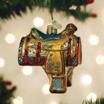 Old World Christmas Western Saddle Ornament