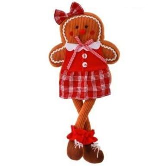 Soft Gingerbread Girl Shelf Sitter