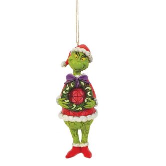 Grinch Holding Wreath Ornament Grinch by Jim Shore
