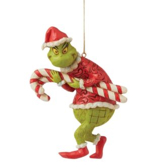Grinch Candy Canes Ornament Grinch by Jim Shore