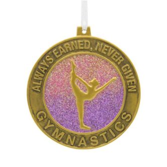 Always Earned Never Given Gymnastics Ornament