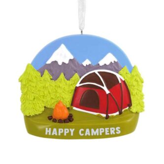 Mountain Camping happy campers ornament