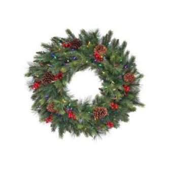 Forest Berry Fir Garland Two Sizes Lit or unlit
