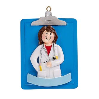 Doctor Dr Uniform Lab Coat Personalized Christmas Tree Ornament 