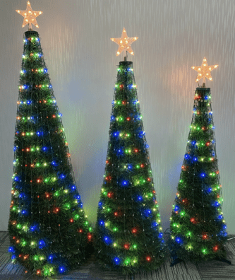 RGB Color Changing Pop UP Trees three sizes