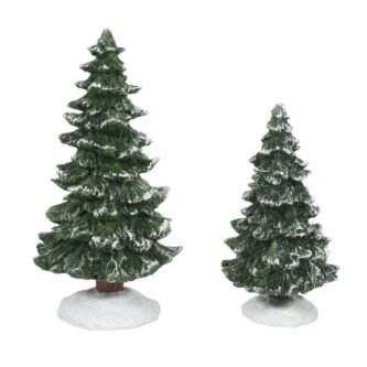 Christmas Spruces st/2 Village Accessories