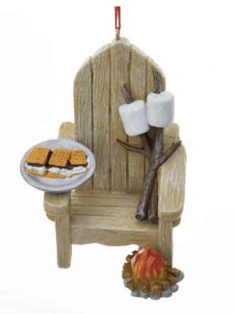 Adirondack Chair With S'Mores Ornament