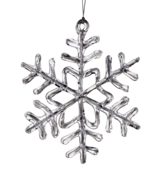 Clear Design Snowflake ornament