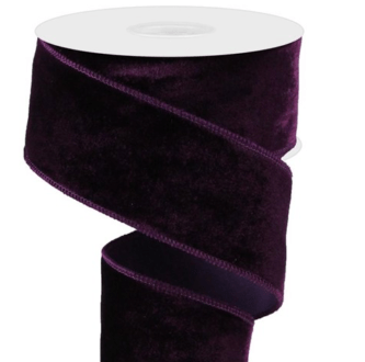2.5"X1 0yd Elegant Purple Velvet