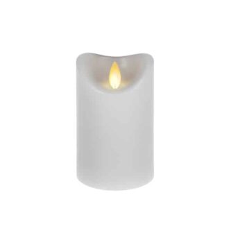 LuxuryLite White Wax LED Pillar Candle Three Sizes