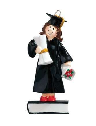 Girl Graduate Personalized Ornament Two Styles