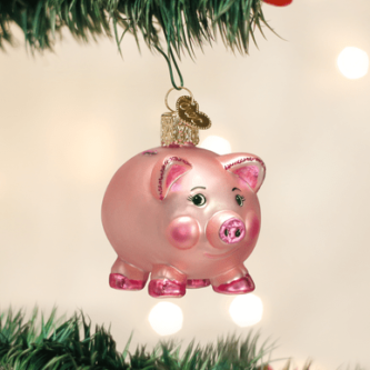 Piggy Bank Ornament Old World Christmas