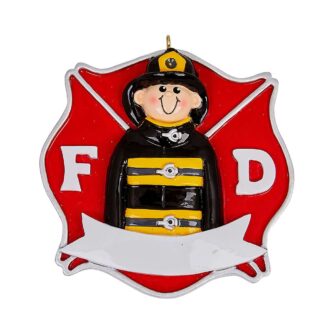 Firefighter Badge Personalized Ornament