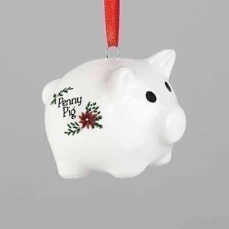 Penny Mini Piggy Bank Ornament