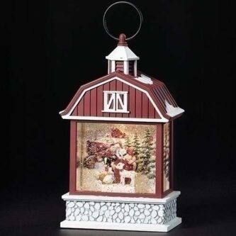 LED Santa Animal Barn Lantern