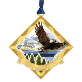 Colorado Mountain Eagle In Flight Ornament