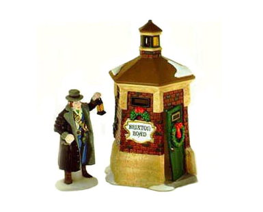 Brixton Road Watchman Dept. 56 Rare Retired Dickens' Village Pre-Owned
