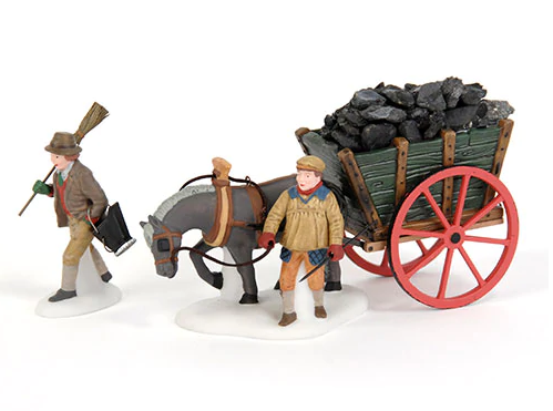 Delivering Coal For The Hearth Dept. 56 Rare Retired Dickens' Village