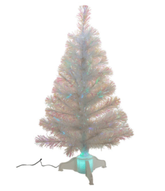 32" Fiber-Optic LED Iridescent Tree
