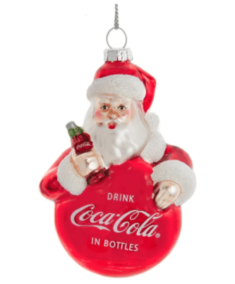 Size 7 tall X 6 wide Santa Mini Christmas Ornament