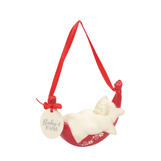 Rock-A-Bye Baby Baby's 1st orn Snowbabies Celebrations Ornaments