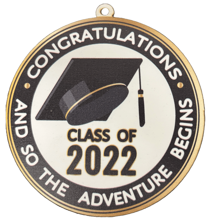 Class of 2022 Graduation Ornament Two Styles Adventure Begins