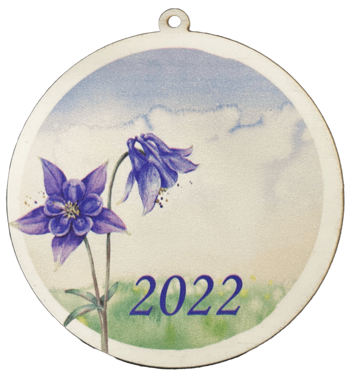 Columbine Flower 2022 Ornament