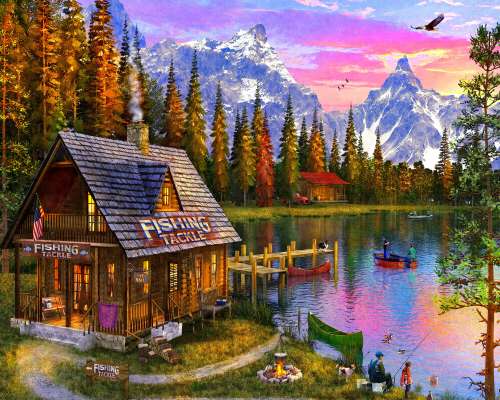 The Fishing Hut Jigsaw Puzzle