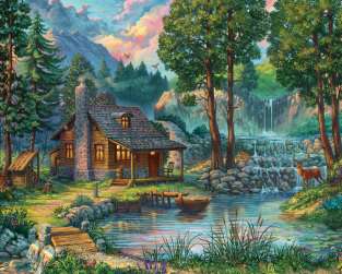 House By The Lake Jigsaw Puzzle