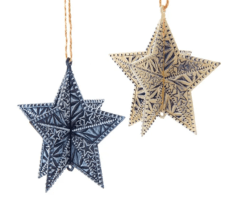 3D Cube Star Ornaments