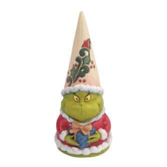 Grinch Gnome Holding Present by Jim Shore