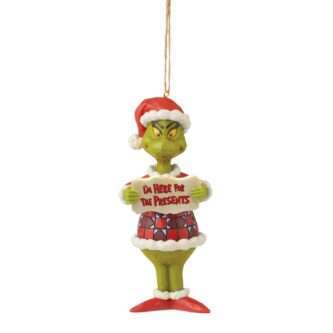 Grinch Why I'm Here Ornament by Jim Shore