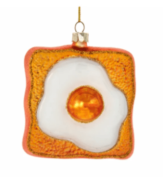 Fried Egg On Toast Ornament