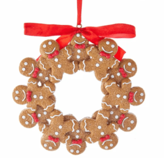 Gingerbread Cookie Wreath Ornament