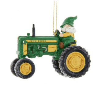 Gnome Joy Ride John Deere™ 320 Tractor Ornament