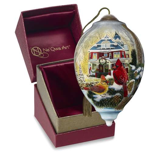 Box Cardinal Winter Beauty Ne’Qwa Art® Ornament
