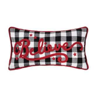 Buffalo Plaid Believe Pillow