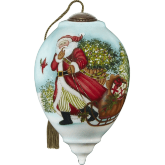 Santa Is On His Way Ne’Qwa Art® Ornament