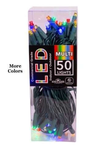 Wide Angle LED 50 Light Sets Multi color package