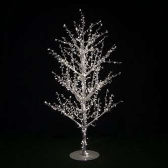 Crystal Jeweled White Trees 6 ft